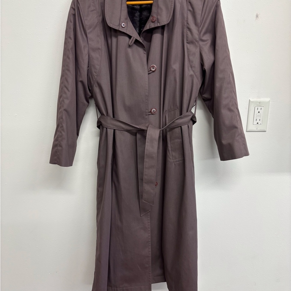 Mauve Trench Coat Size 6P